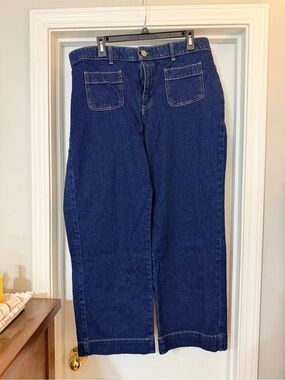 Talbots Deep Blue Relaxed Straight Jeans